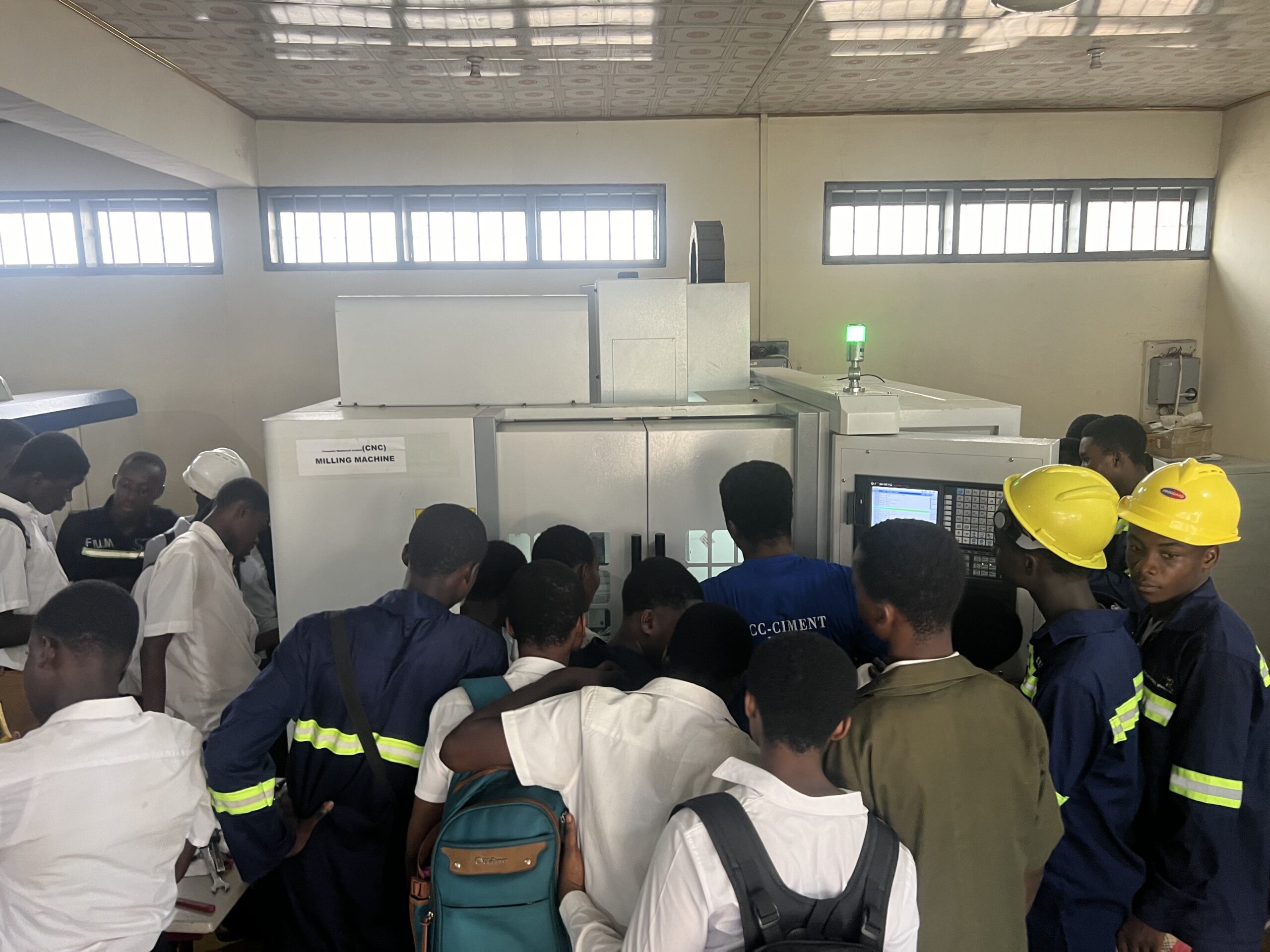 On Ghana's World Engineering Day we had over 100 students come for a demo of the CNC machines. 